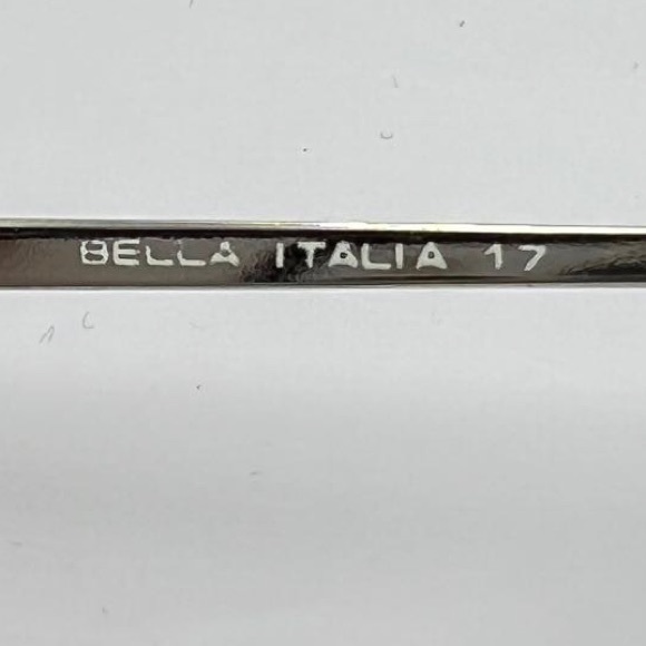Vintage Bella Italia Gold Round Sunglasses Frames 17 - Picture 5 of 6